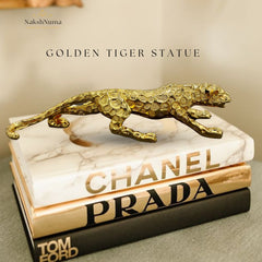 GOLDEN TIGER STATUE - Naksh Numa